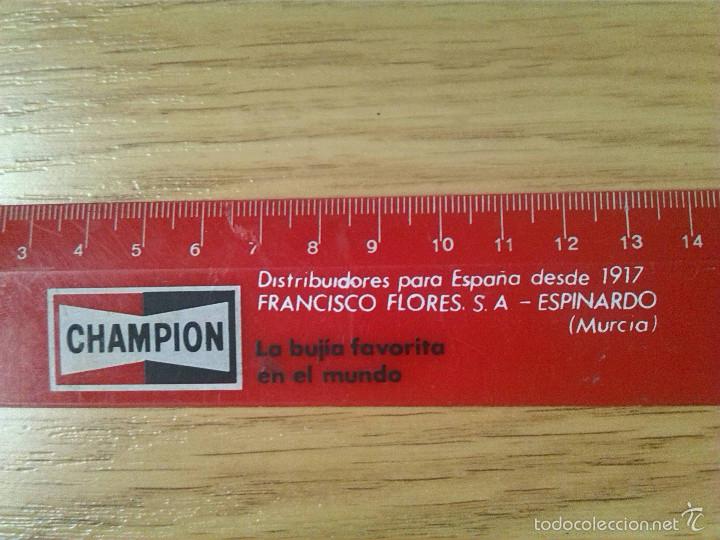 Voitures et Motocyclettes: REGLA DE PL&Aacute;STICO BUJ&Iacute;AS CHAMPION