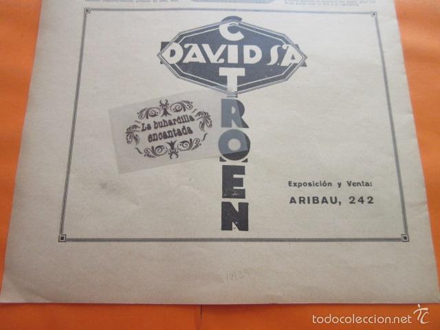 Coches y Motocicletas: PUBLICIDAD 1929 - COLECCION COCHES - CITROEN ARIBAU 242 BARCELONA