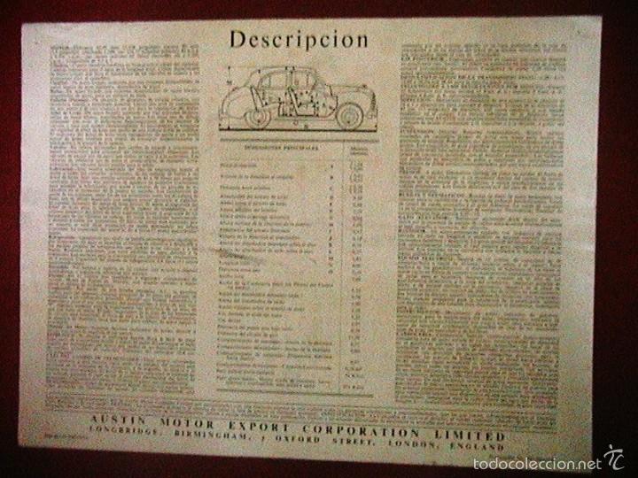 Coches y motocicletas: coche Austin A40 tr&iacute;ptico - Foto 5