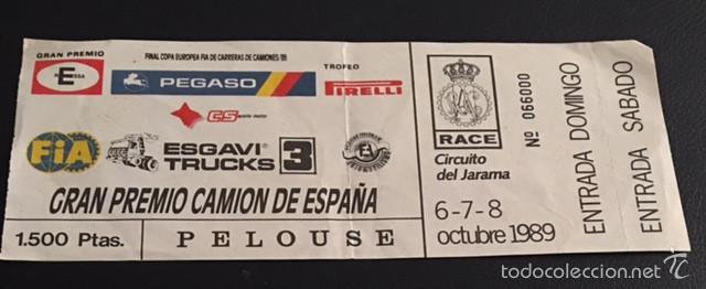 Automobili e Motociclette: entrada final copa europea fia de carreras de camiones circuito del jarama 1989 gp camion espa&ntilde;a