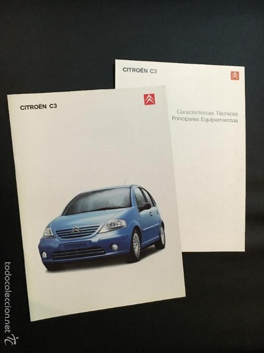 Coches y Motocicletas: Folleto catalogo publicidad original citro&euml;n citroen c3 de 2002