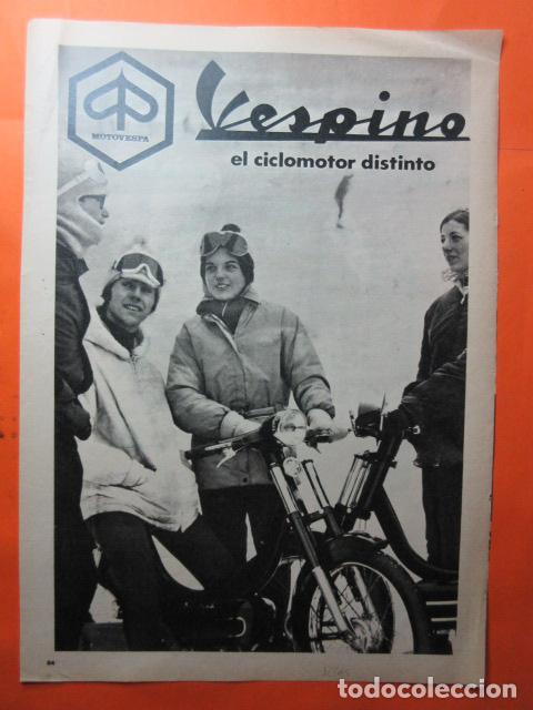 Coches y Motocicletas: PUBLICIDAD 1969 - COLECCION COCHES - MOTO VESPINO