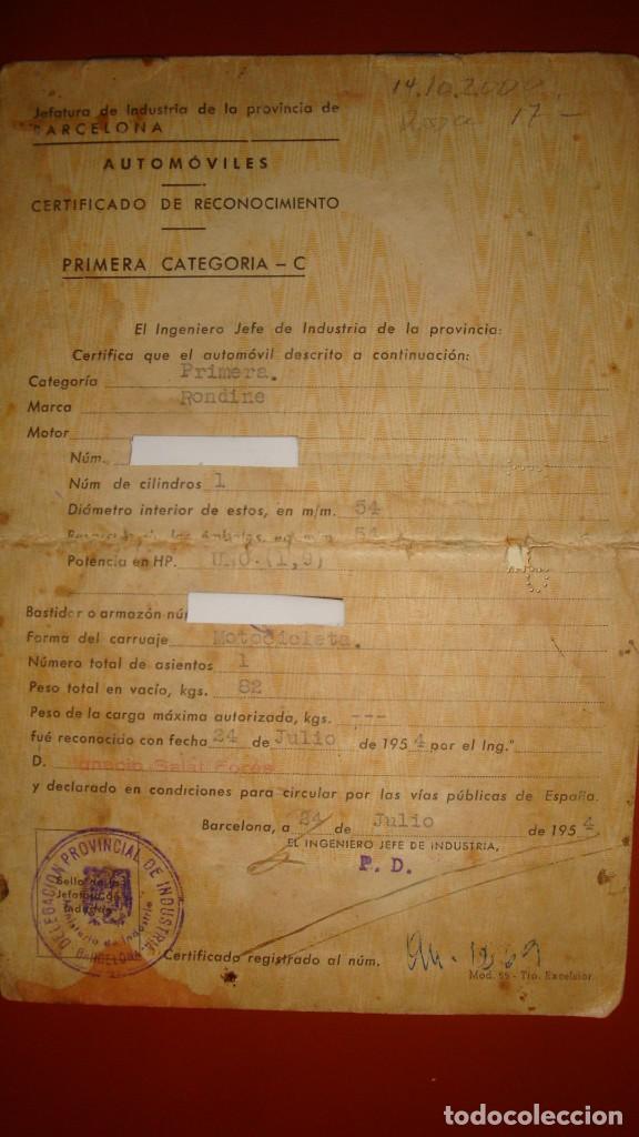 Coches y Motocicletas: MOTO RONDINE