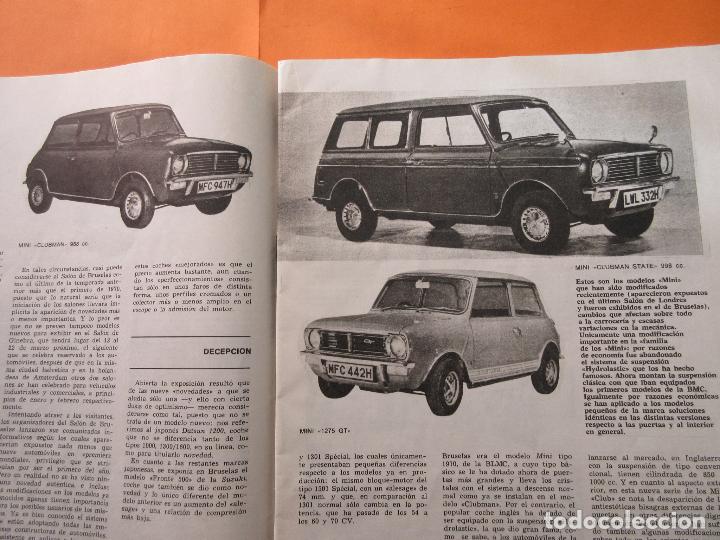 Carros e motociclos: RECORTE PRENSA 1970 - 2 PAGINAS MINI CLUBMAN STATE MINI 1275 GT MINI CLUBMAN 988 CC
