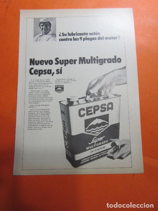 Voitures et Motocyclettes: PUBLICIDAD 1972 - COLECCION COCHES - ACEITE CEPSA