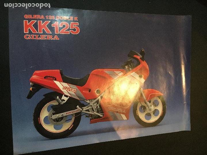 Coches y Motocicletas: Folleto catalogo publicidad original moto gilera 125 doble k kk 125 vespa bianchi