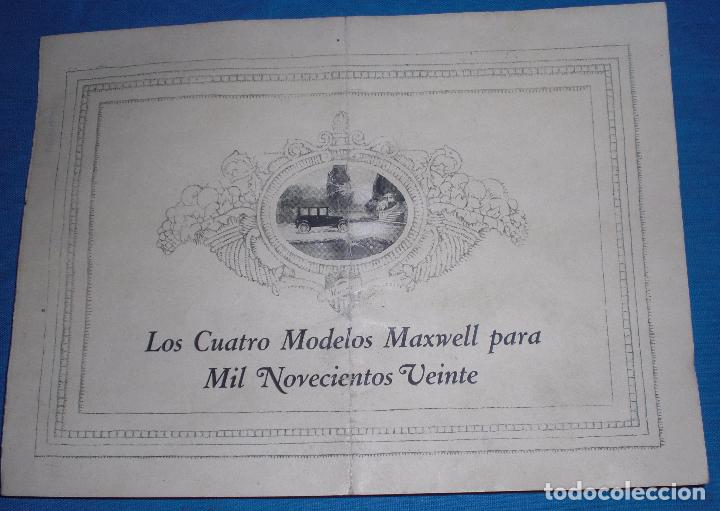 Coches y Motocicletas: Catalogo publicitario coches 1920