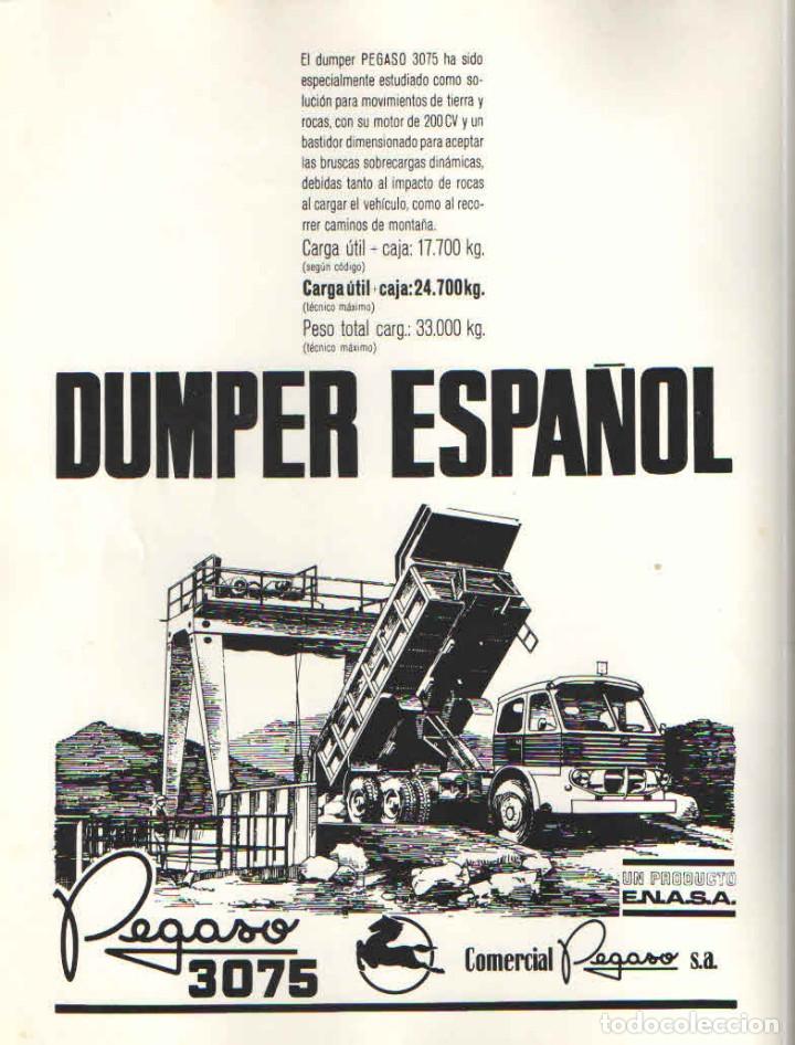 Coches y motocicletas: PEGASO 3075 DUMPER: anuncio publicidad 1970