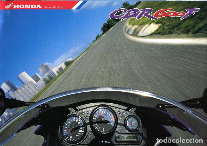Coches y motocicletas: Folleto cat&aacute;logo motocicleta Honda CBR600F
