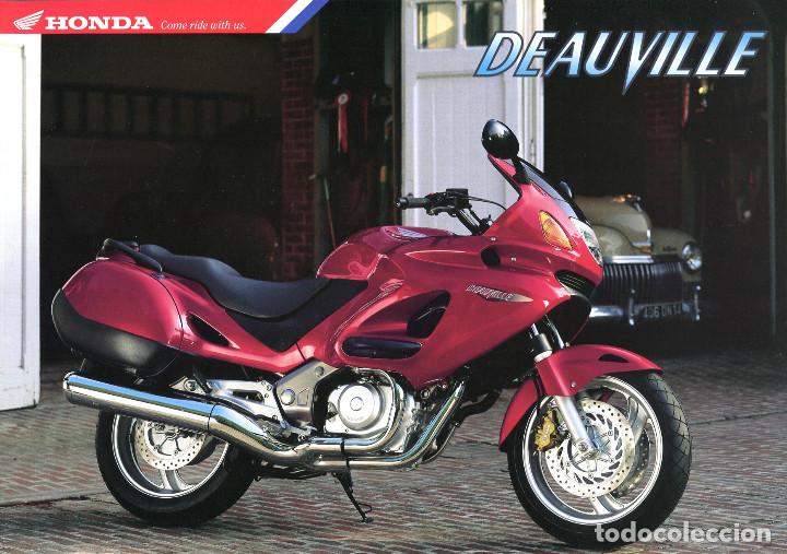 Coches y motocicletas: Folleto cat&aacute;logo motocicleta Honda Deauville