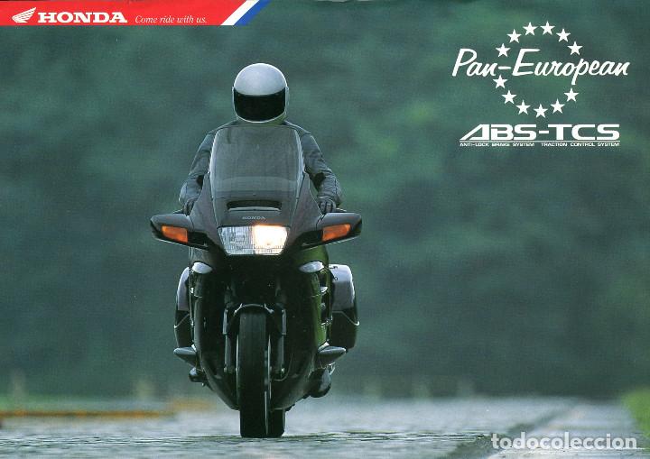 Coches y motocicletas: Folleto cat&aacute;logo motocicleta Honda Pan-European