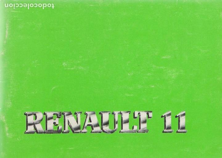 manual del usuario renault 11 fase i - Comprar Catálogos, publicidad y