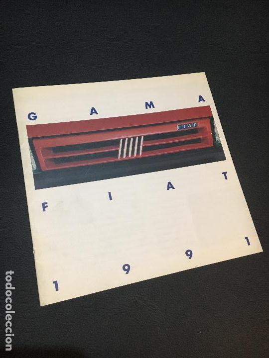 Coches y Motocicletas: Folleto catalogo publicidad original fiat gama 1991 uno-tipo-tempra-croma-panda