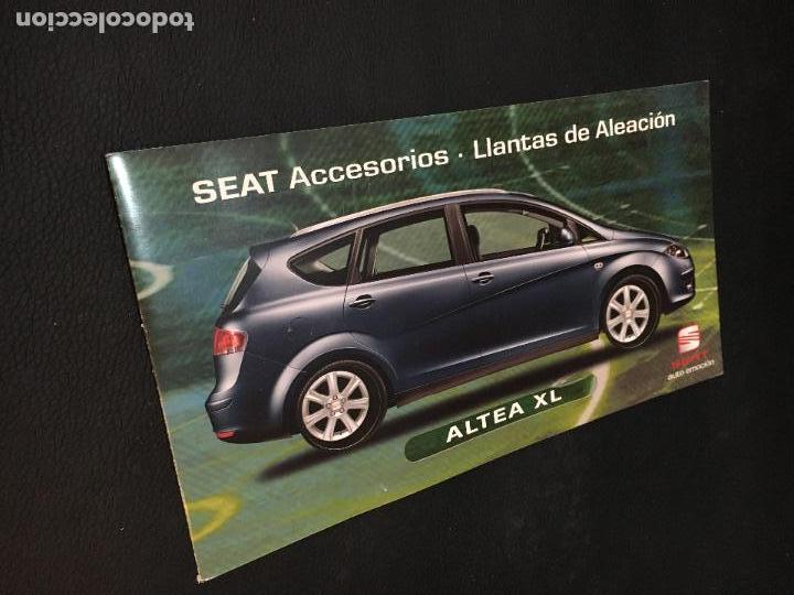 Coches y motocicletas: Folleto catalogo publicidad original seat accesorios llantas de aleacion altea xl 2008