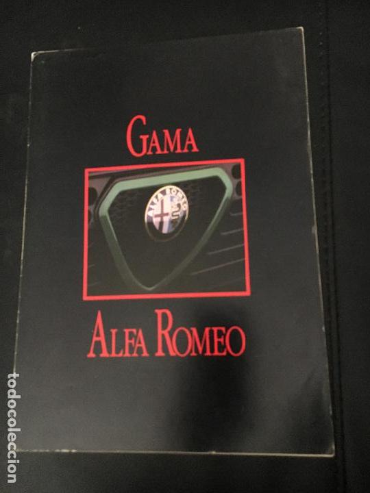 Coches y motocicletas: Folleto catalogo publicidad original alfa romeo gama spider-gtv-sprint-alfa 33 75 90 super