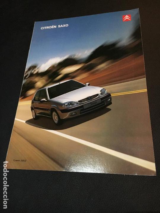 Coches y Motocicletas: Folleto catalogo publicidad original citroen saxo 2002 citro&euml;n