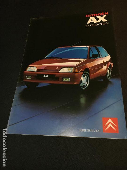 Coches y Motocicletas: Folleto catalogo publicidad original citroen ax satisfaction 1991 citro&euml;n