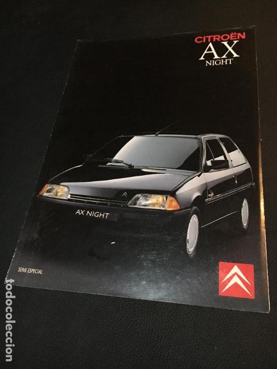 Coches y Motocicletas: Folleto catalogo publicidad original citroen ax night 1990 citro&euml;n