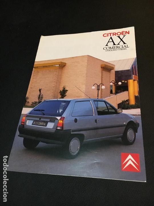 Coches y Motocicletas: Folleto catalogo publicidad original citroen ax comercial gasolina y diesel 1990 citro&euml;n