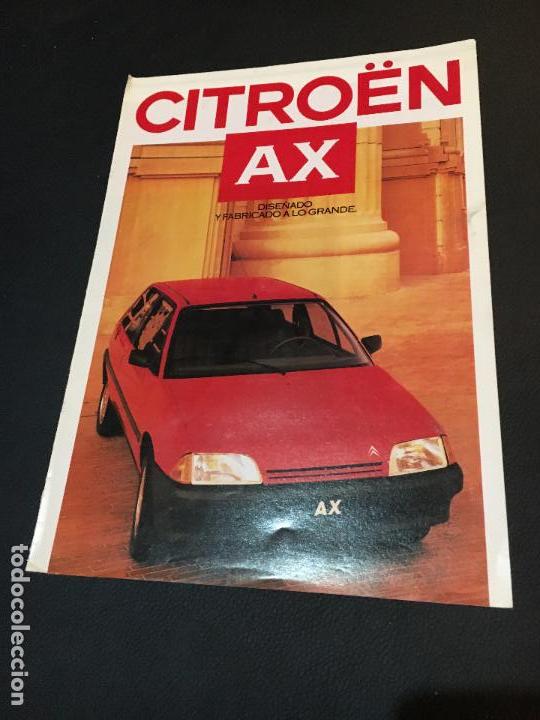Coches y Motocicletas: Folleto catalogo publicidad original citroen ax 1987 citro&euml;n