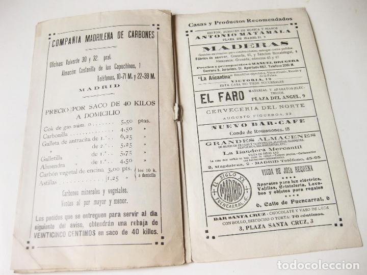 Coches y motocicletas: PROGRAMA OFICIAL DEL TEATRO DEL CENTRO. 1922 - Foto 3