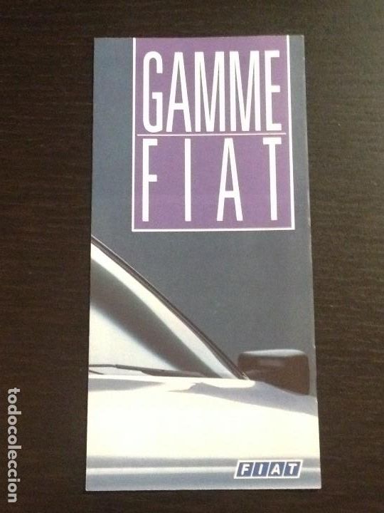 Carros e motociclos: FIAT GAMA UNO CROMA TIPO PANDA 126 BIS- CATALOGO FOLLETO PUBLICIDAD ORIGINAL - EN FRANCES - A&Ntilde;O 1988