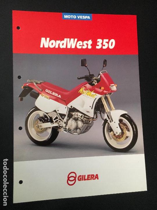 Coches y Motocicletas: Folleto catalogo publicidad original gilera nordwest 350 piaggio moto vespa