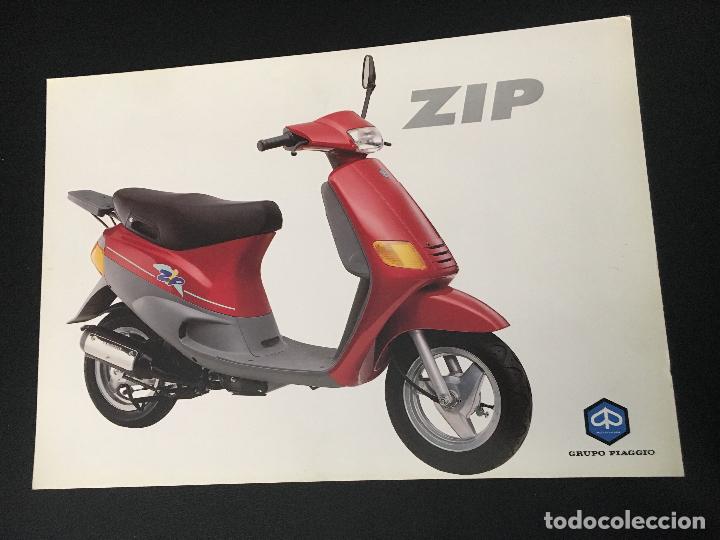 Coches y Motocicletas: Folleto catalogo publicidad original zip piaggio moto vespa
