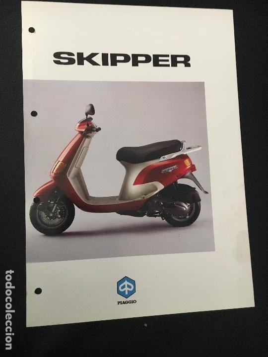 Coches y Motocicletas: Folleto catalogo publicidad original skipper piaggio moto vespa