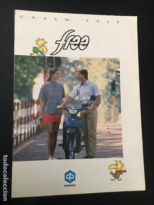 Coches y Motocicletas: Folleto catalogo publicidad original free green free piaggio moto vespa