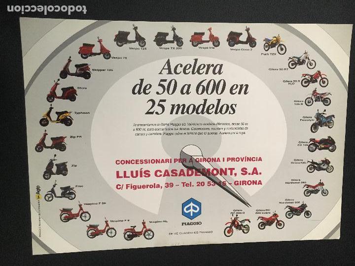 Coches y Motocicletas: Folleto catalogo publicidad original 25 modelos piaggio vespa gilera vespino skipper zip free sfera
