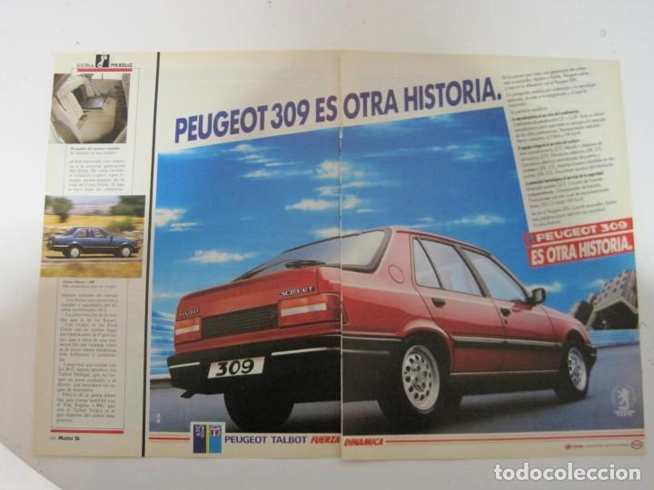Coches y Motocicletas: PEUGEOT 309: anuncio publicidad 1987