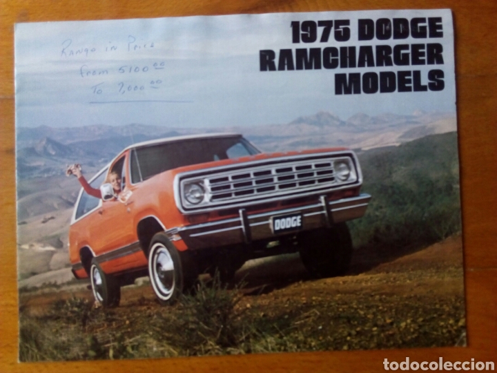 Carros e motociclos: Folleto modelos DODGE RAMCHARGER 1976