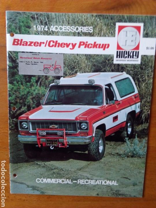 Carros e motociclos: Folleto accesorios Blazer/Chevy Pick Up.1974