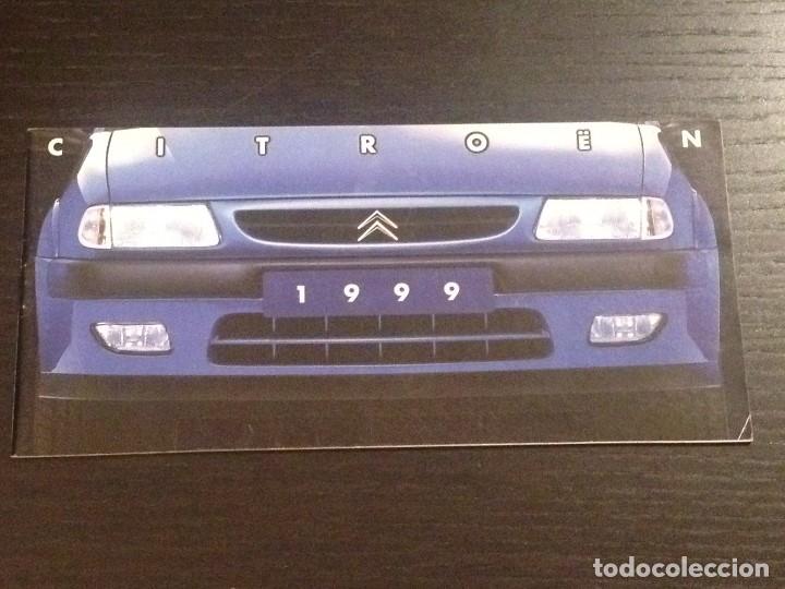Coches y Motocicletas: 1999 CITROEN GAMA SAXO XSARA XANTIA XM MINI CATALOGO FOLLETO PUBLICIDAD ORIGINAL - EN ESPA&Ntilde;OL