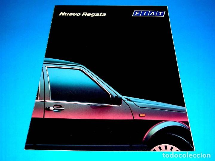 Autos und Motorr&auml;der: Nuevo Fiat Regata Mare y Riviera. Cat&aacute;logo publicidad original, en espa&ntilde;ol. Desplegable 8 p&aacute;ginas.