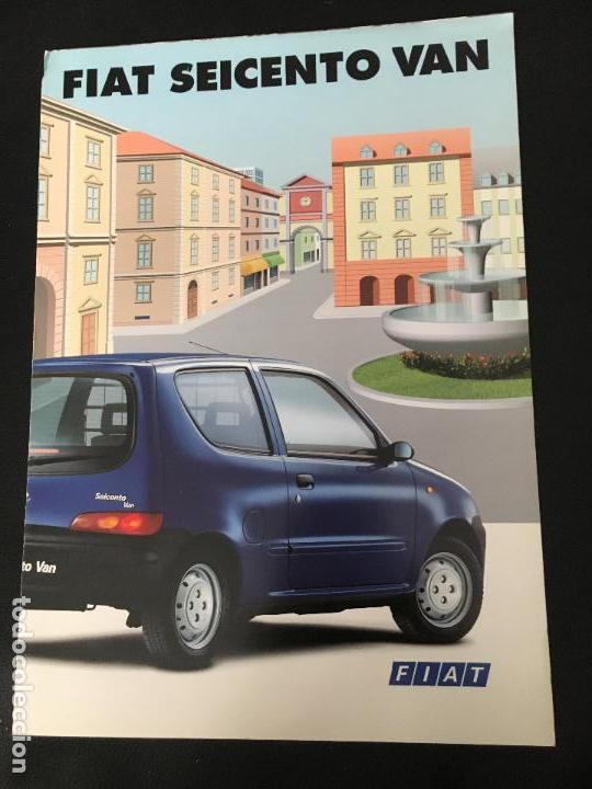 Coches y Motocicletas: Folleto catalogo publicidad original fiat seicento van 1999