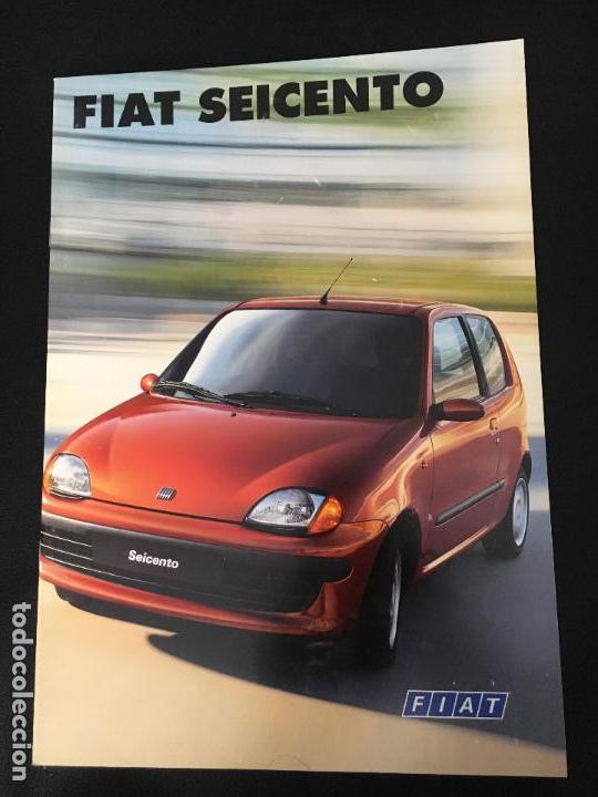 Coches y Motocicletas: Folleto catalogo publicidad original fiat seicento 1998