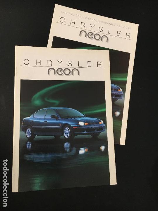 Coches y Motocicletas: Folleto catalogo publicidad original chrysler neon 1996
