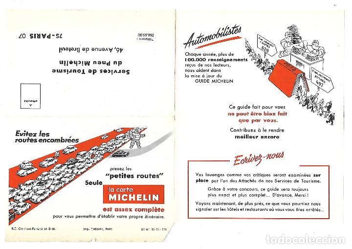 Coches y motocicletas: ANTIGUO SOBRE PUBLICITARIO DE LAS GUIAS MICHELIN. PUBLICIDAD. SIN USAR.