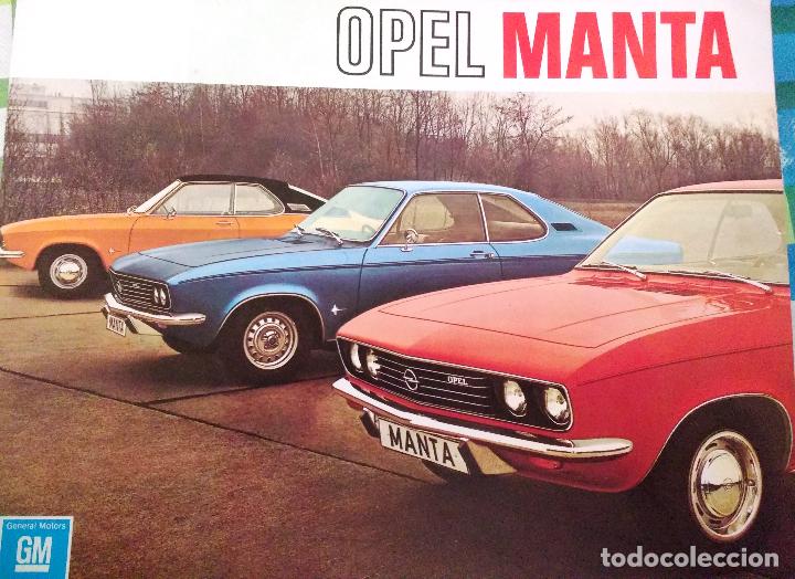 Coches y Motocicletas: RARO CATALOGO DEL OPEL MANTA, GENERAL MOTORS, 4 PAGINAS. FOTOS Y DETALLES, IDIOMA HOLANDES