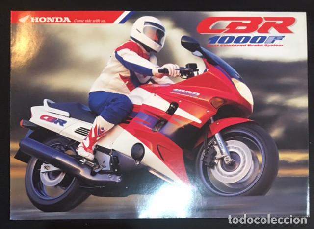 Coches y Motocicletas: Folleto catalogo publicidad honda cbr 1000 f 1000f de 1993