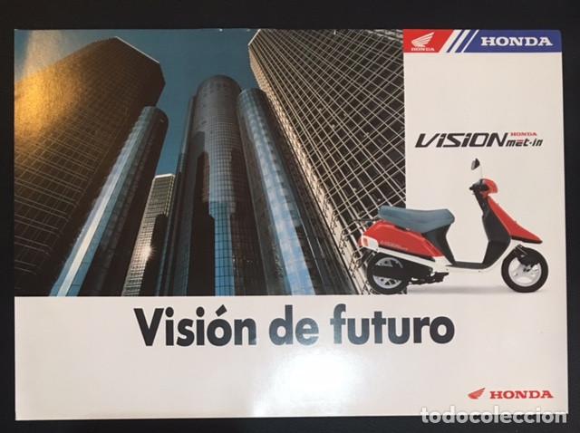 Coches y Motocicletas: Folleto catalogo publicidad honda vision met in