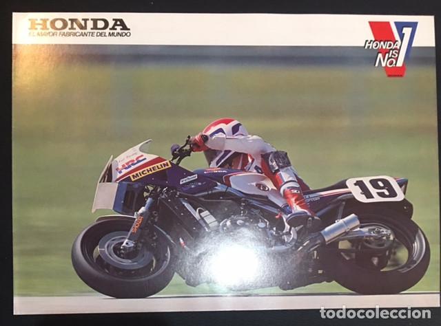 Coches y Motocicletas: Folleto catalogo publicidad gama honda de 1985