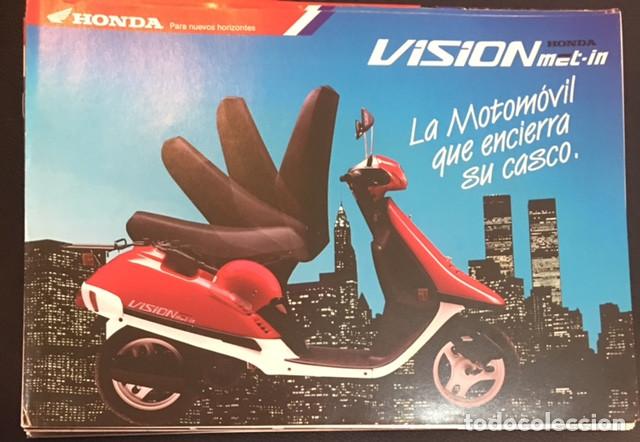 Coches y Motocicletas: Folleto catalogo publicidad honda vision met-in