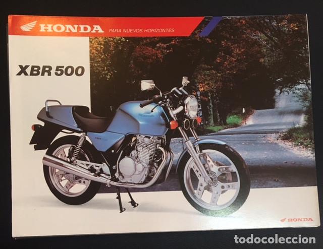 Coches y Motocicletas: Folleto catalogo publicidad honda xbr 500
