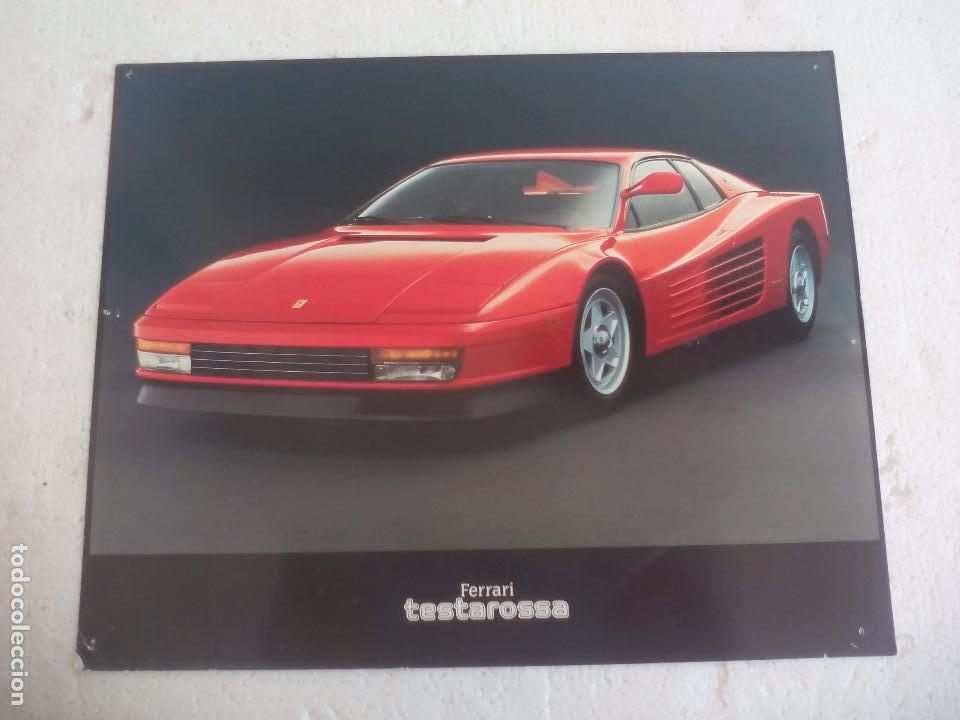 Coches y motocicletas: Ferrari Testarossa Foto de 25x20,2cm Ventura Colourprints, made England Coche deportivo Mini poster