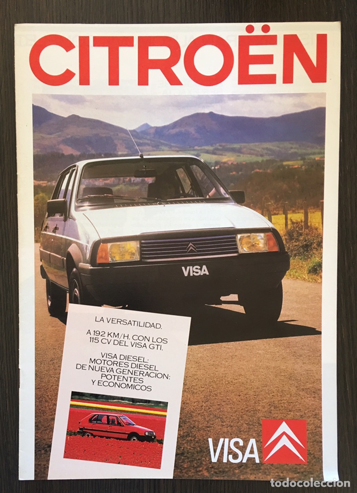 Coches y Motocicletas: Folleto catalogo publicidad original citroen visa de 1987