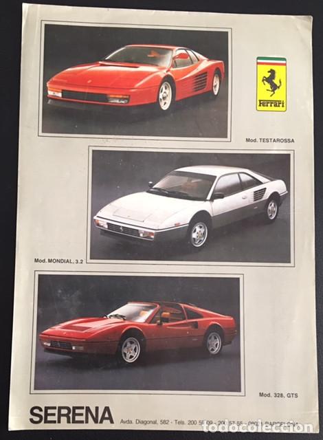 Coches y motocicletas: catalogo folleto publicidad original ferrari a&ntilde;os 80