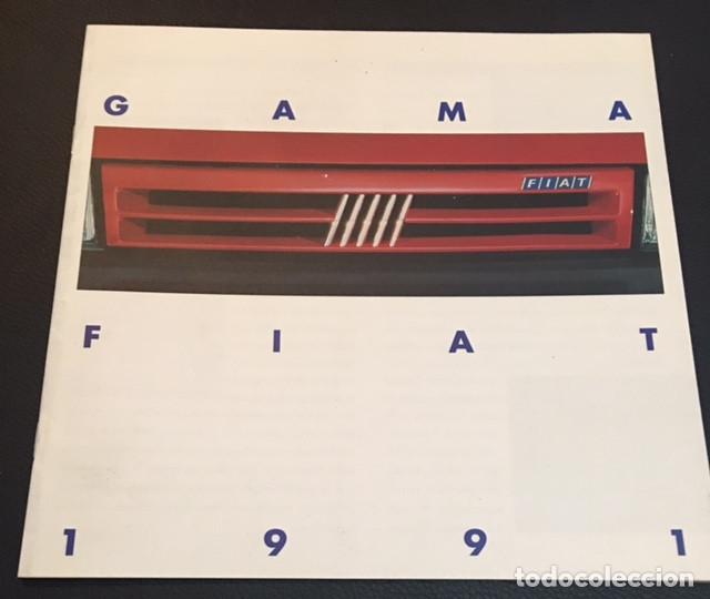 Coches y Motocicletas: catalogo folleto publicidad original gama fiat de 1991
